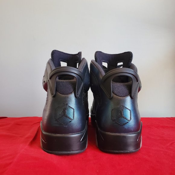 Mens Air Jordan Retro 6 VI All Star Chameleon Black Metallic Silver - Picture 2 of 3